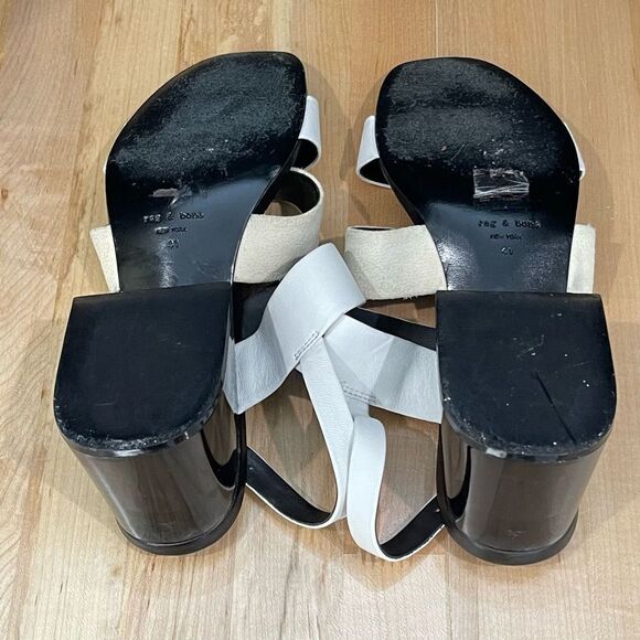 Rag & Bone REESE 3 Strap Block Heel Sandals. Size 11. - Picture 12 of 14